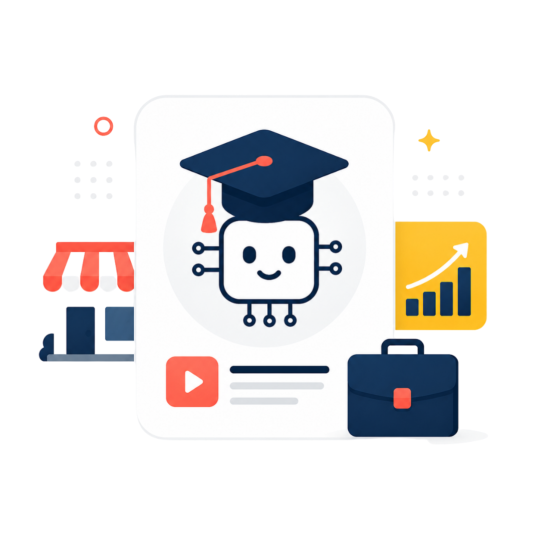 Ilustración de Academia IA para emprendedores